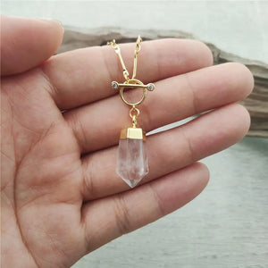 Pendentif 'Cristal Atlante' - Purification Énergétique