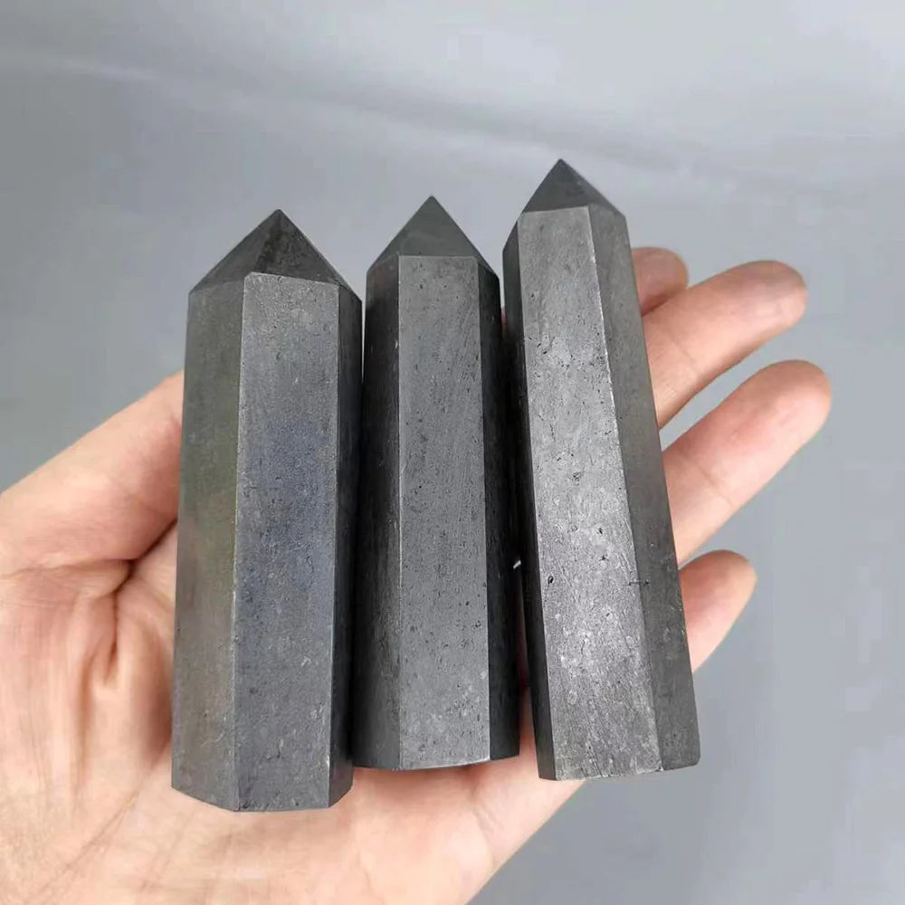 Baguette en Shungite - Bloque les Ondes Électromagnétiques