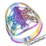 Anneau 'Cube de Métatron' - Guidance & Protection