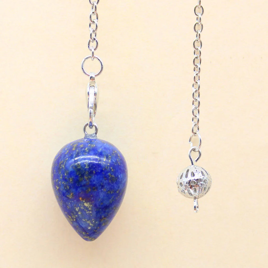 Pendule 'Goutte d'Eau' en Lapis Lazuli - Intuition & Clairvoyance