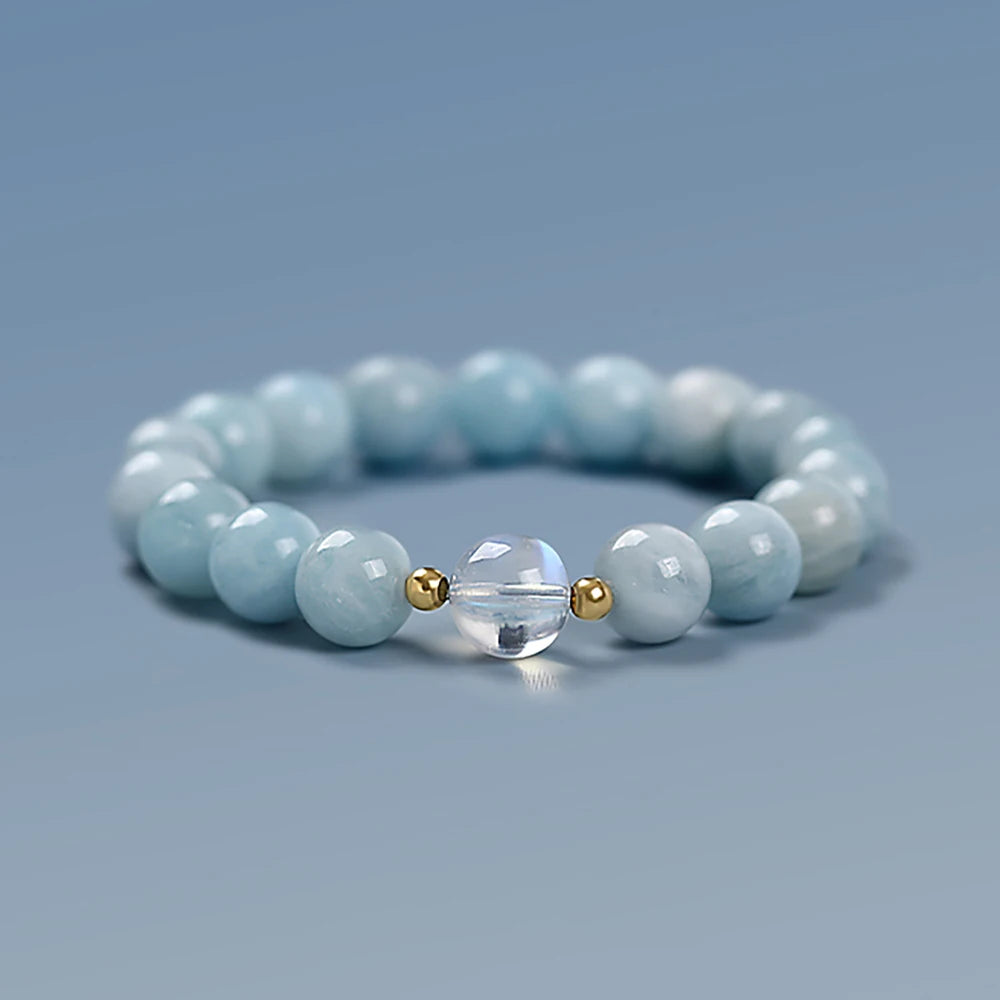 Bracelet en Aigue-Marine - Harmonie & Intuition