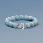 Bracelet en Aigue-Marine - Harmonie & Intuition
