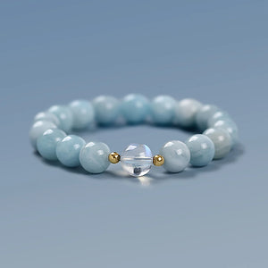 Bracelet en Aigue-Marine - Harmonie & Intuition