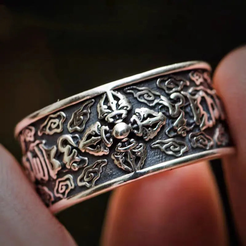 Bague Tibétaine 'Dorje Vajra' - Protection Totale