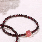 Bracelet en Grenat - Vitalité & Dynamisme