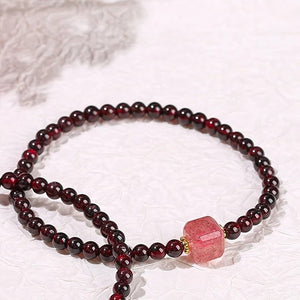 Bracelet en Grenat - Vitalité & Dynamisme
