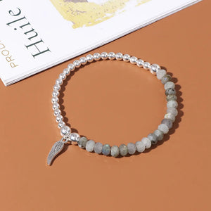 Bracelet 'Aile d'Ange' en Labradorite - Protection