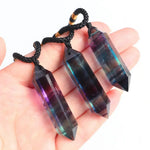 Pendentif en Fluorite Arc-en-Ciel - Purification Totale