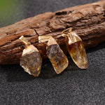 Pendentif 'Abondance Infinie' en Citrine Brute