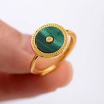 Bague en Malachite - Attire Réussite & Succès