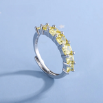 Bague en Citrine - Favorise les Gains d'Argent