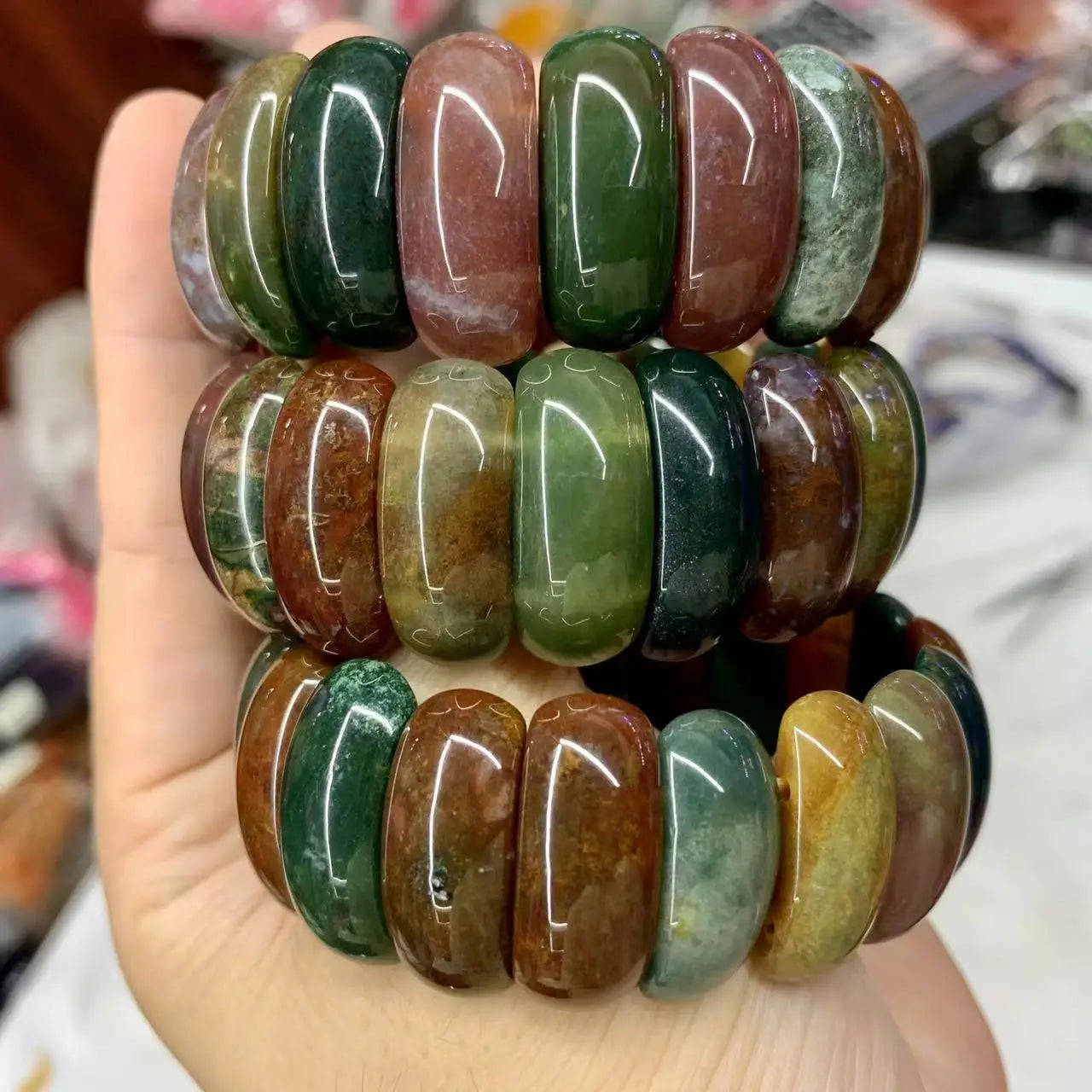 Bracelet en Agate Indienne - Harmonise les Énergies Yin/Yang