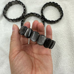 Bracelet en Obsidienne Argentée - Protection & Abondance