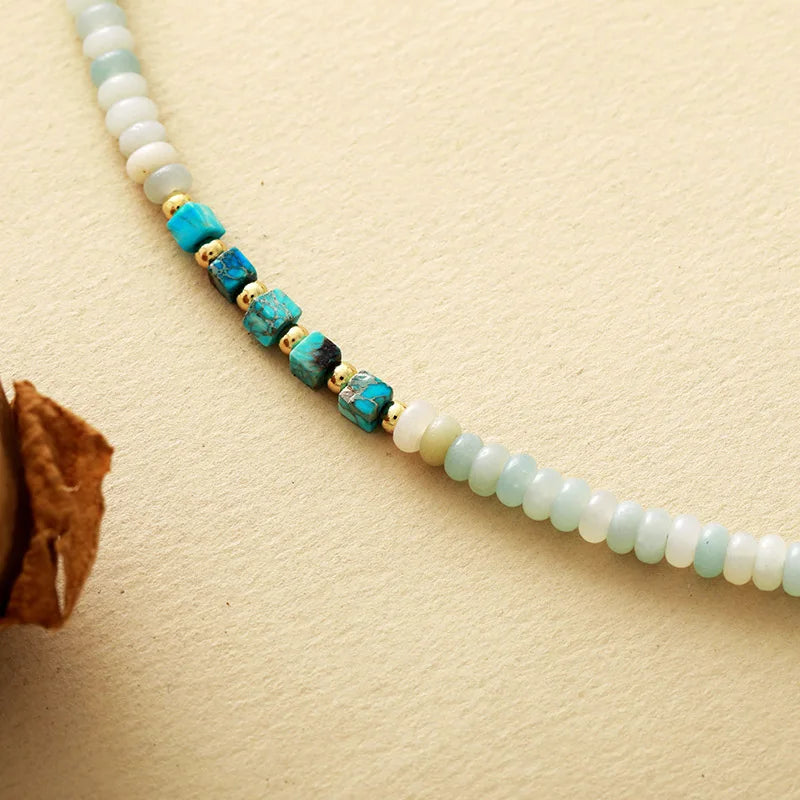 Collier Amazonite & Jaspe Shoushan - Résilience