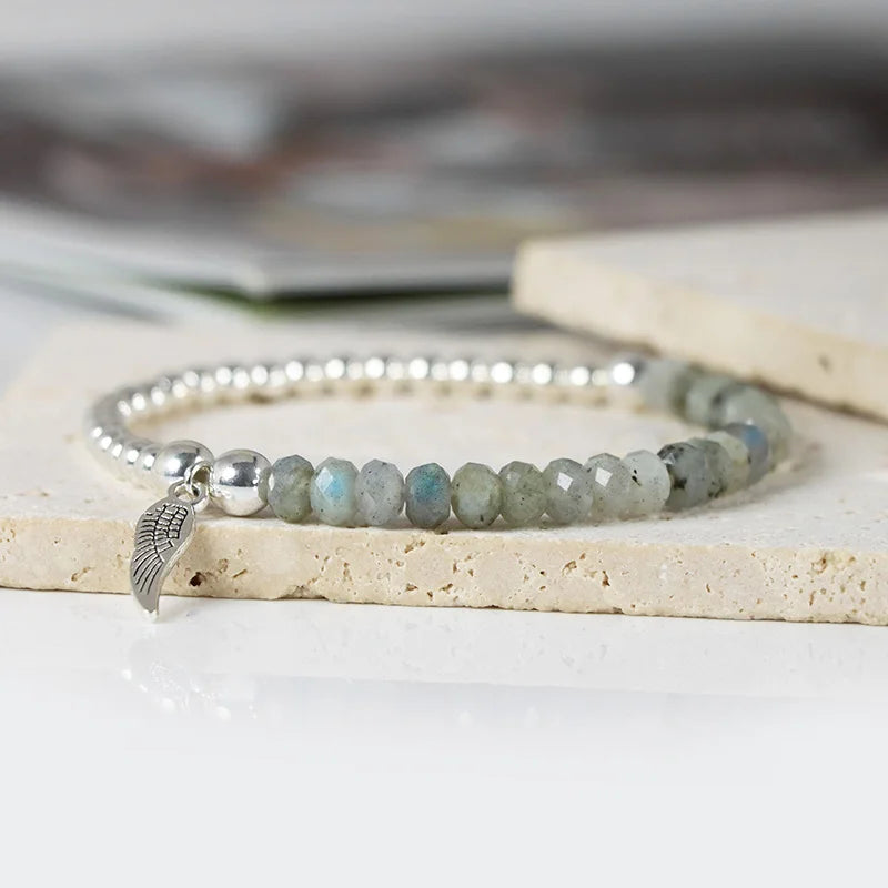 Bracelet 'Aile d'Ange' en Labradorite - Protection
