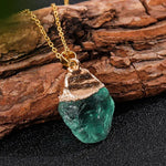 Pendentif en Fluorite Verte - Purification Totale