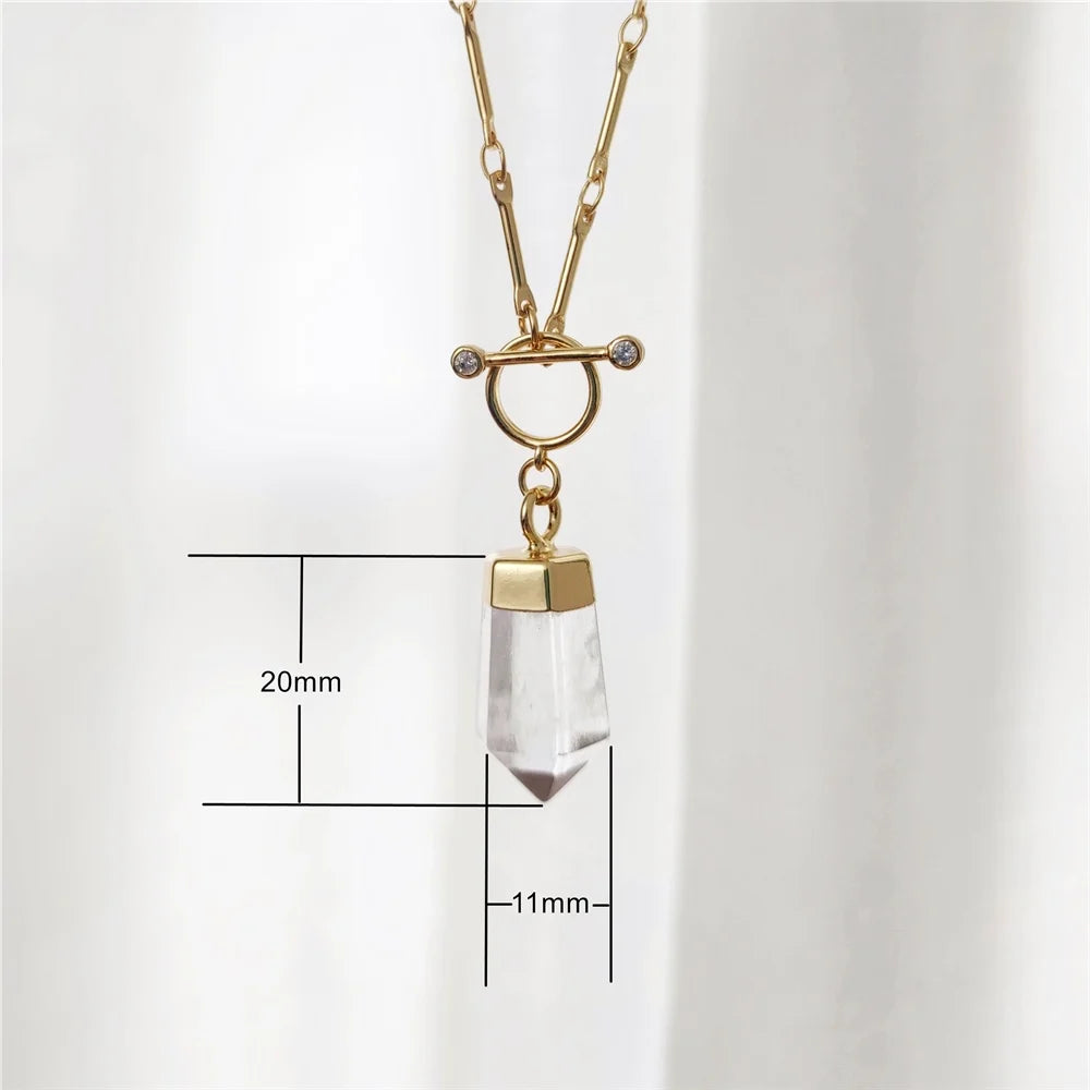 Pendentif 'Cristal Atlante' - Purification Énergétique