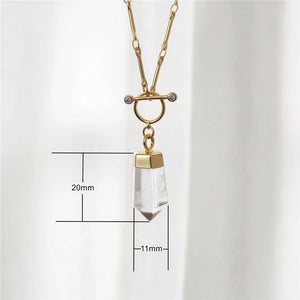 Pendentif 'Cristal Atlante' - Purification Énergétique