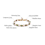 Bracelet en Rubis Zoïsite - Purification du Karma Familial