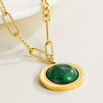Pendentif en Rubis Zoïsite - Purification du Karma Familial