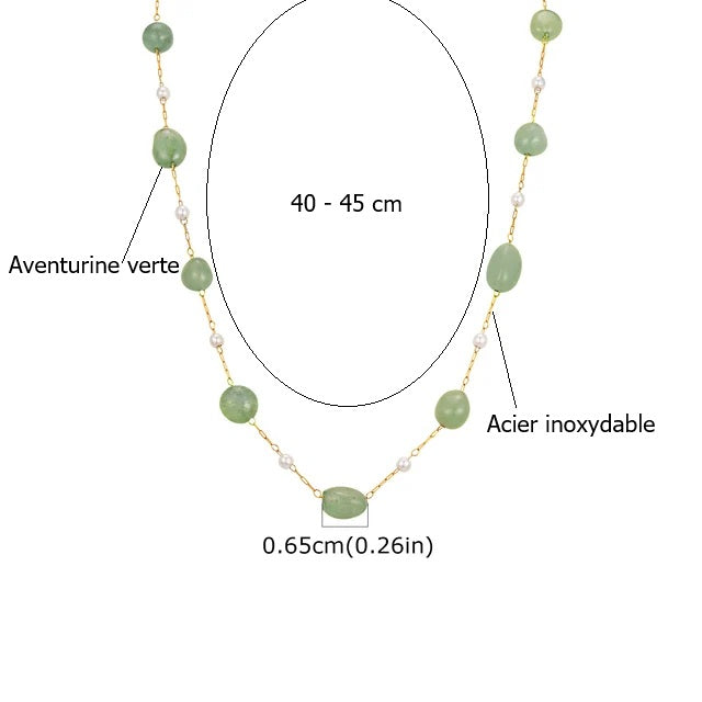 Collier en Aventurine - Attire Chance & Bonheur