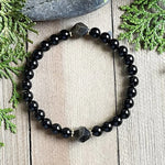 Bracelet de Protection - Obsidienne & Tourmaline