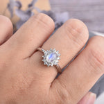 Bague en Pierre de Lune - Paix Intérieure & Intuition