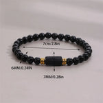 Bracelet 'Double Protection' - Obsidienne & Tourmaline