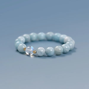Bracelet en Aigue-Marine - Harmonie & Intuition