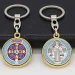 Porte-clés Émaillé - Médaille de Saint Benoît