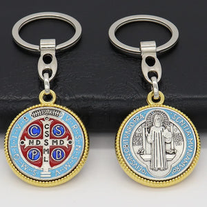Porte-clés Émaillé - Médaille de Saint Benoît