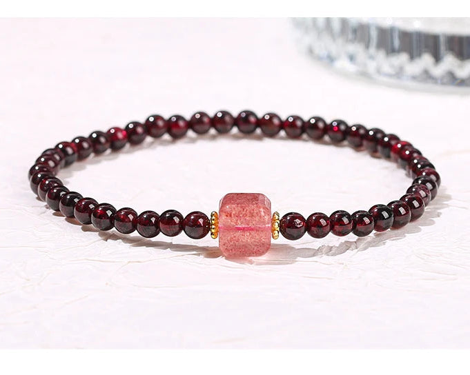 Bracelet en Grenat - Vitalité & Dynamisme