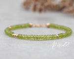 Bracelet en Péridot - Protection & Abondance