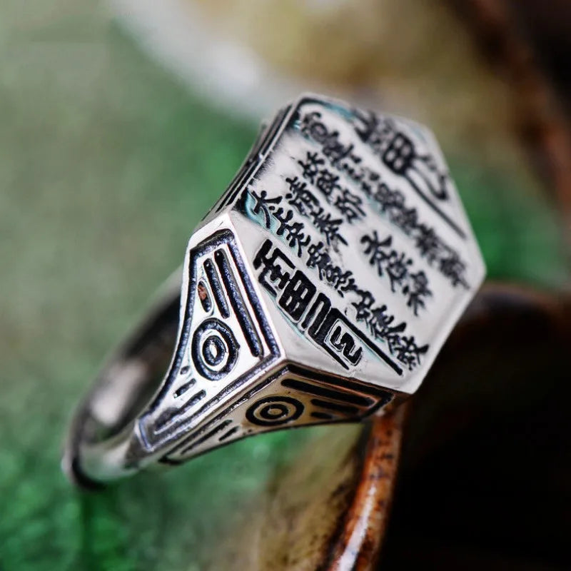 Bague 'Fulu' - Mantra Taoïste d'Abondance
