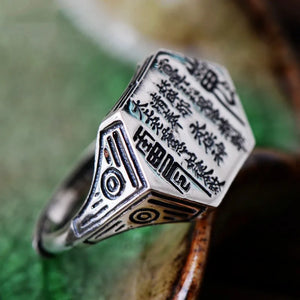 Bague 'Fulu' - Mantra Taoïste d'Abondance