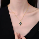 Pendentif en Onyx Noir - Équilibre & Paix Intérieure