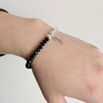 Bracelet 'Aile d'Ange' en Obsidienne - Protection