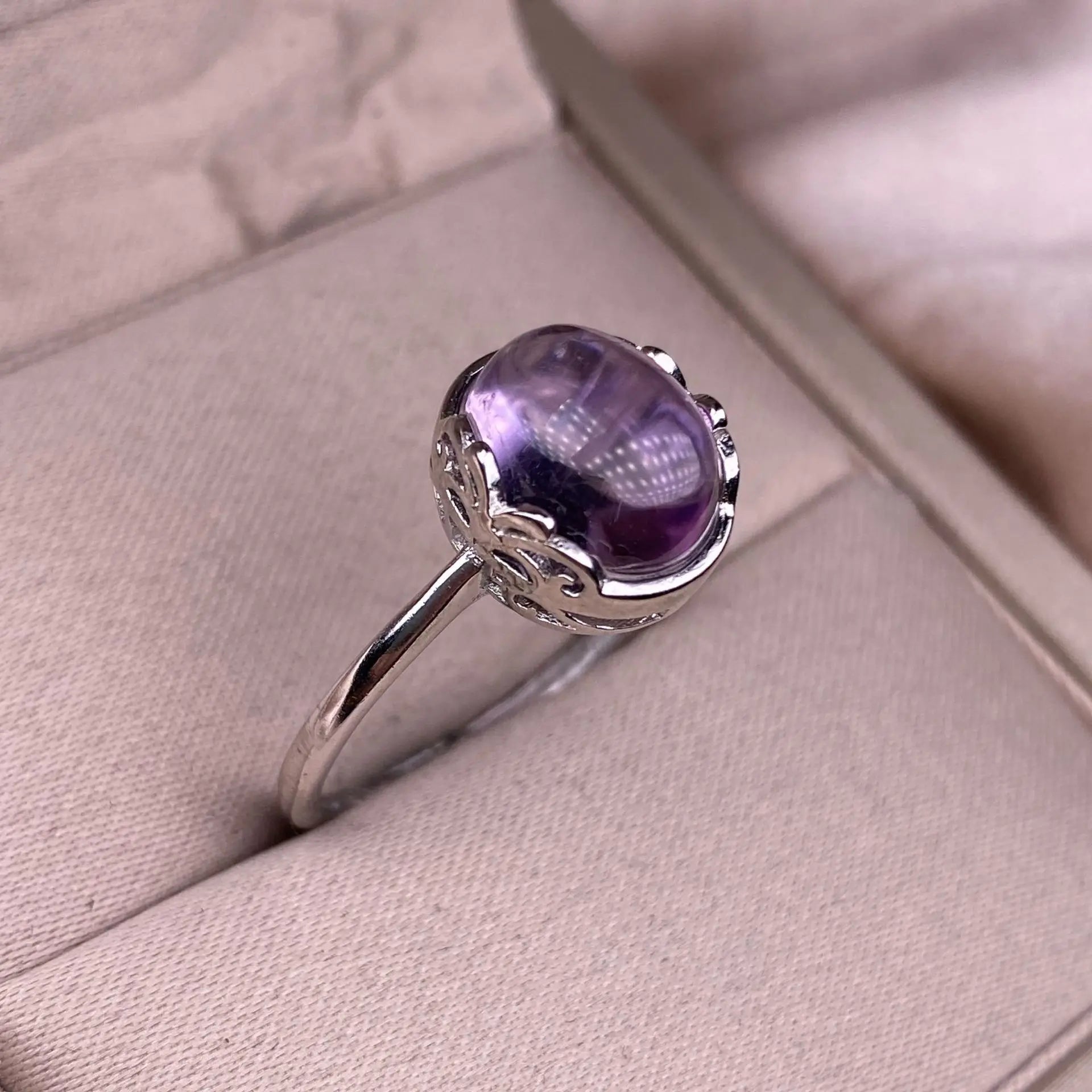 Bague en Argent & Améthyste - Éveil & Ascension