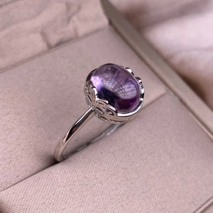 Bague en Argent & Améthyste - Éveil & Ascension