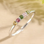 Bague en Tourmaline Multicolore - Purification
