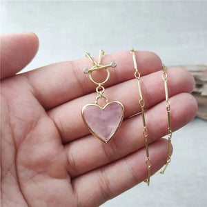 Cœur en Quartz Rose - Harmonie des Sentiments