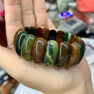 Bracelet en Agate Indienne - Harmonise les Énergies Yin/Yang