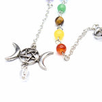 Pendule de Purification des Chakras en Cristal de Roche
