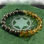 Bracelet Pyrite & Citrine - Vitalité & Prospérité