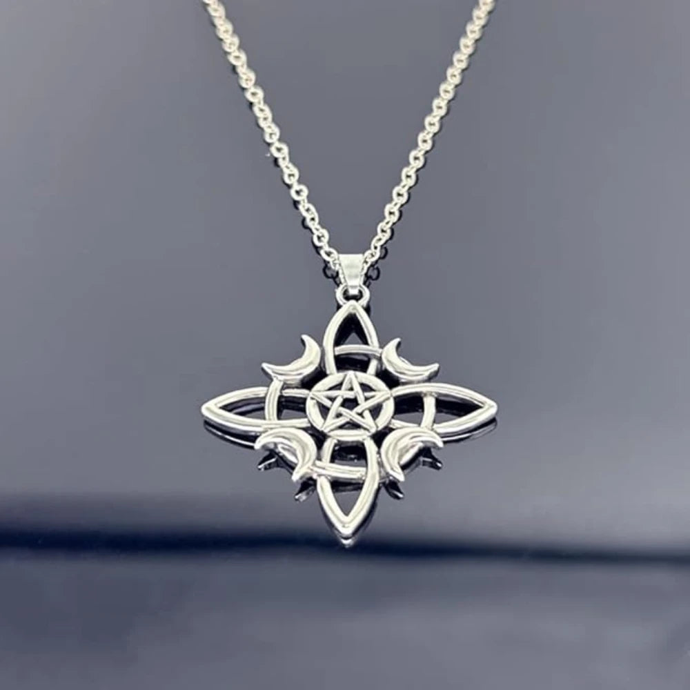 Porte-clés Nœud De Sorcière Tétragramme - Pentagramme Celtique, Protection, Bijou Païen Femme - 8