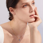 Pendentif en Opale Bleue - Purification Karmique