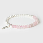 Bracelet 'Aile d'Ange' en Quartz Rose - Harmonie
