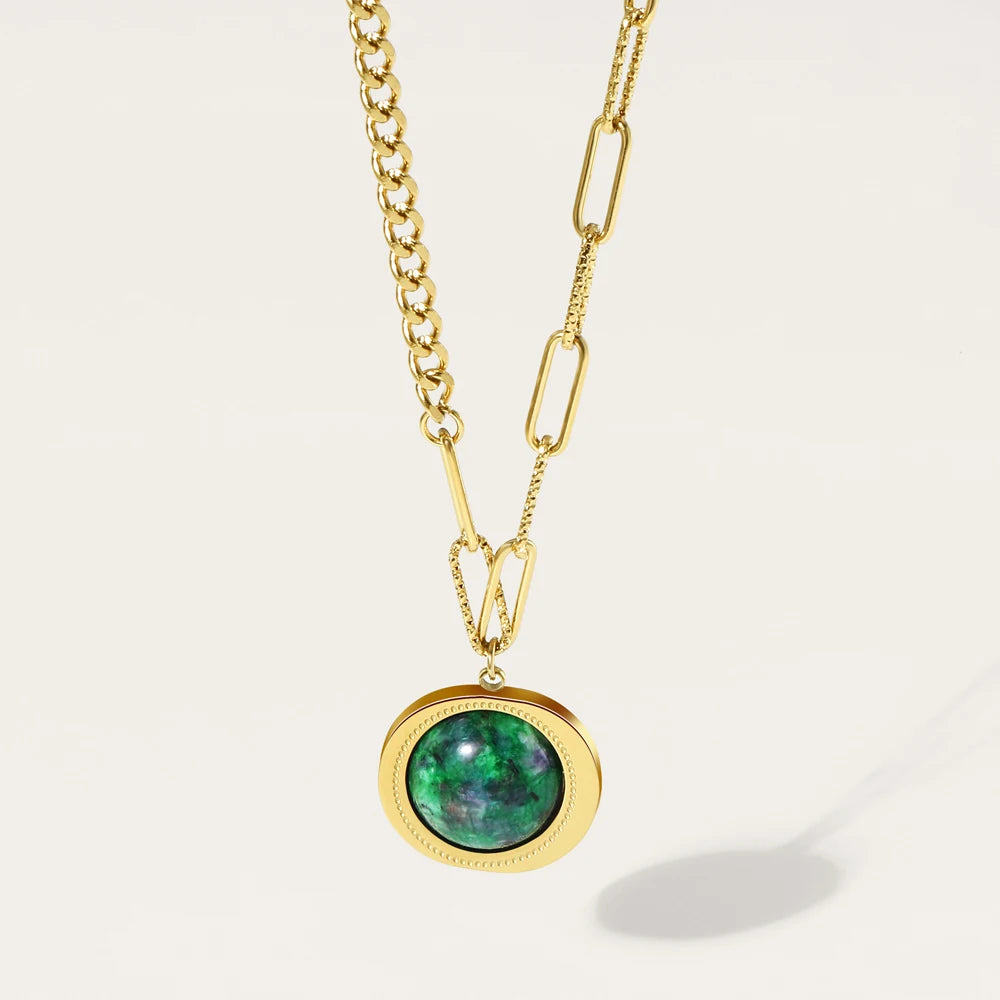 Pendentif en Rubis Zoïsite - Purification du Karma Familial