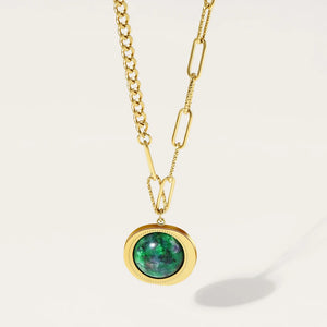Pendentif en Rubis Zoïsite - Purification du Karma Familial