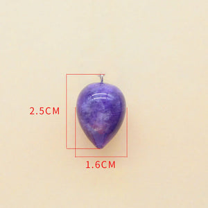 Pendule 'Goutte d'Eau' en Charoïte - Guérison Karmique
